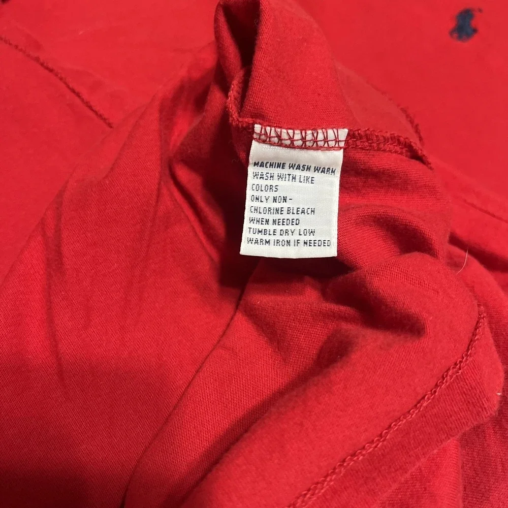 Polo Ralph Lauren Men's Size XL Short Sleeve T-ShirtSolid Red Cotton